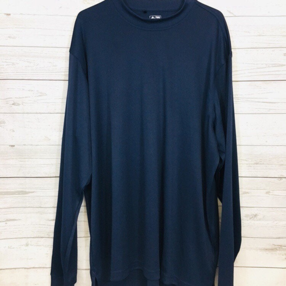 Adidas mens blue climalite golf crew neck sz xl